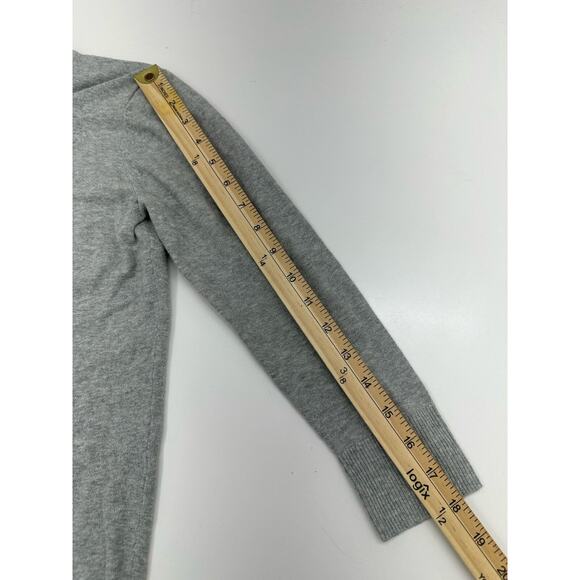 Merona Womens Sweater Size XS Gray Long Sleeve Button Up Lightweight - Picture 8 of 10